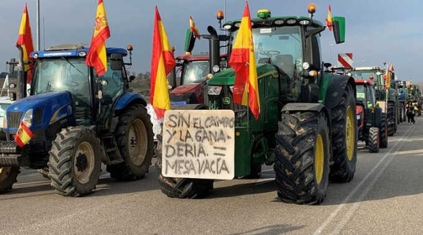 Протесты фермеров распространились на Испанию